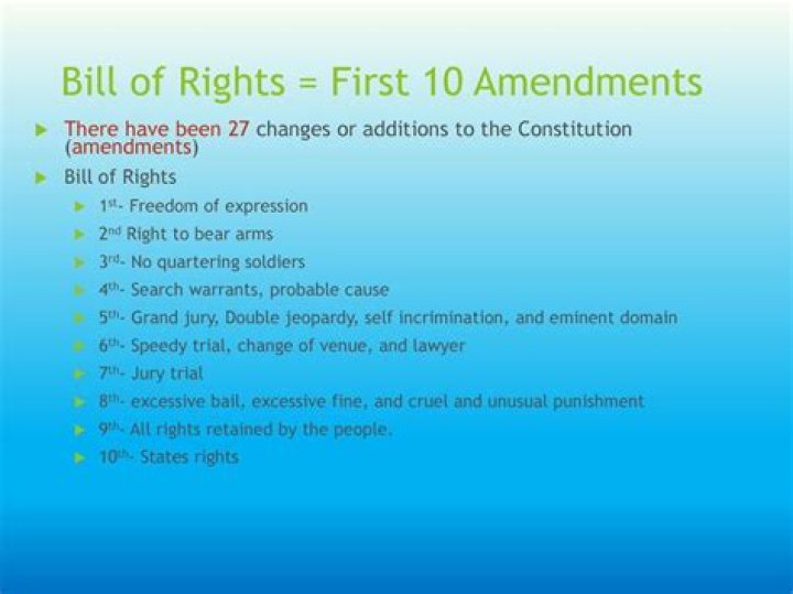 What are the first 10 amendments simplified?