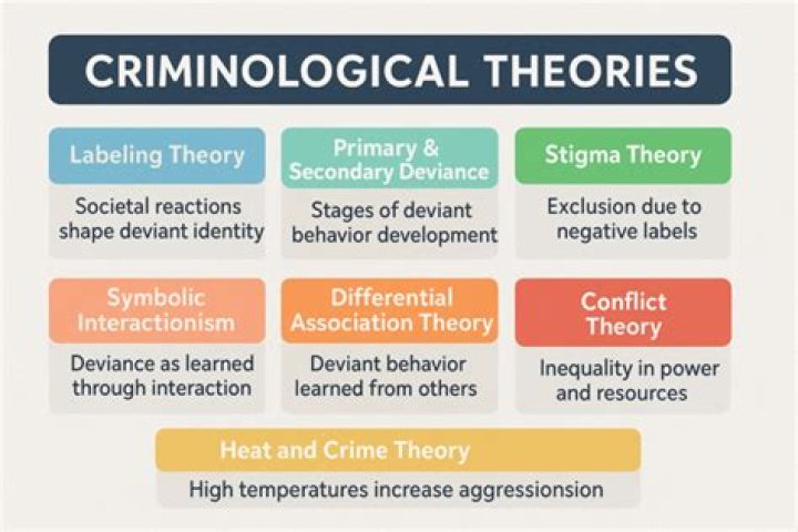 What are the four theories of criminology?