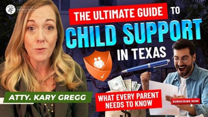 What are the rules for child support in Texas?