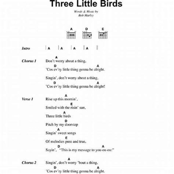 What are the Three Little Birds Chords?