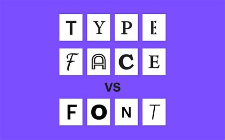 What are type faces explain?