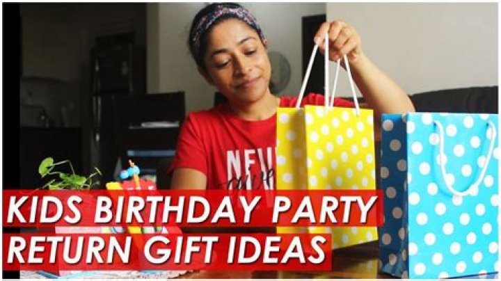 What can I give as a return gift on birthday?