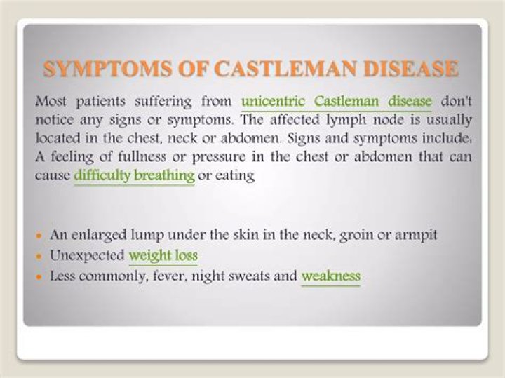 What causes Castlemans disease?