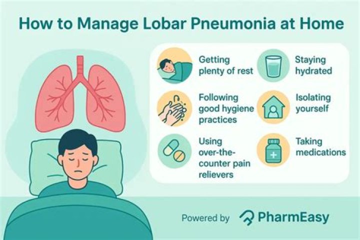 What causes lobar pneumonia?