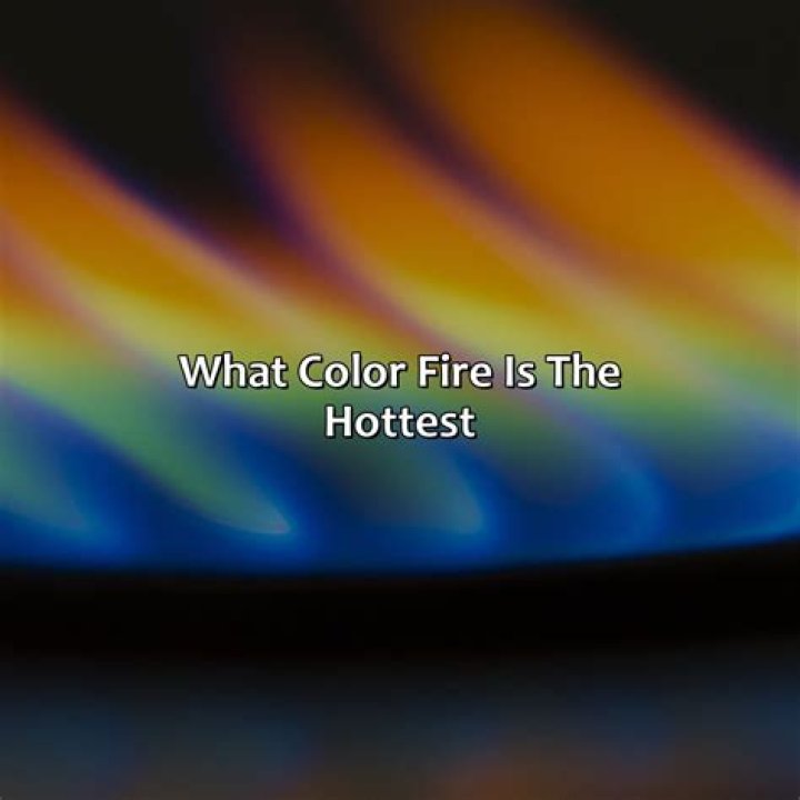 What color fire is hottest?