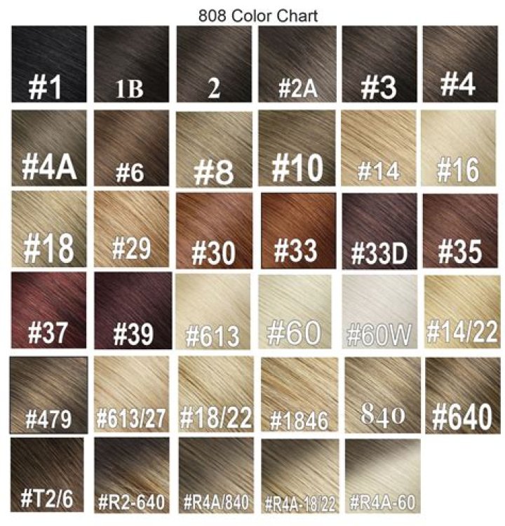What color is a 27 in weave?