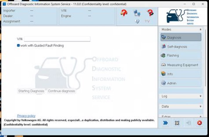 What diagnostic tool does VW use?
