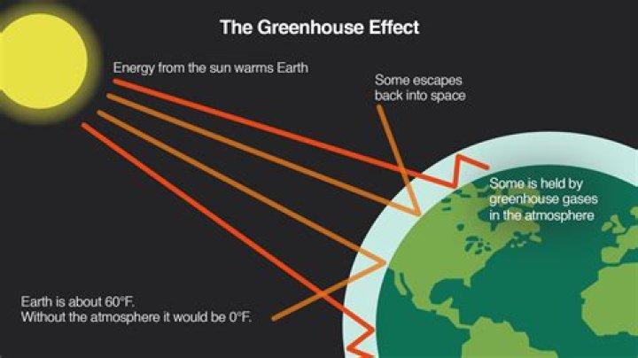 What do greenhouse gases trap in the atmosphere?