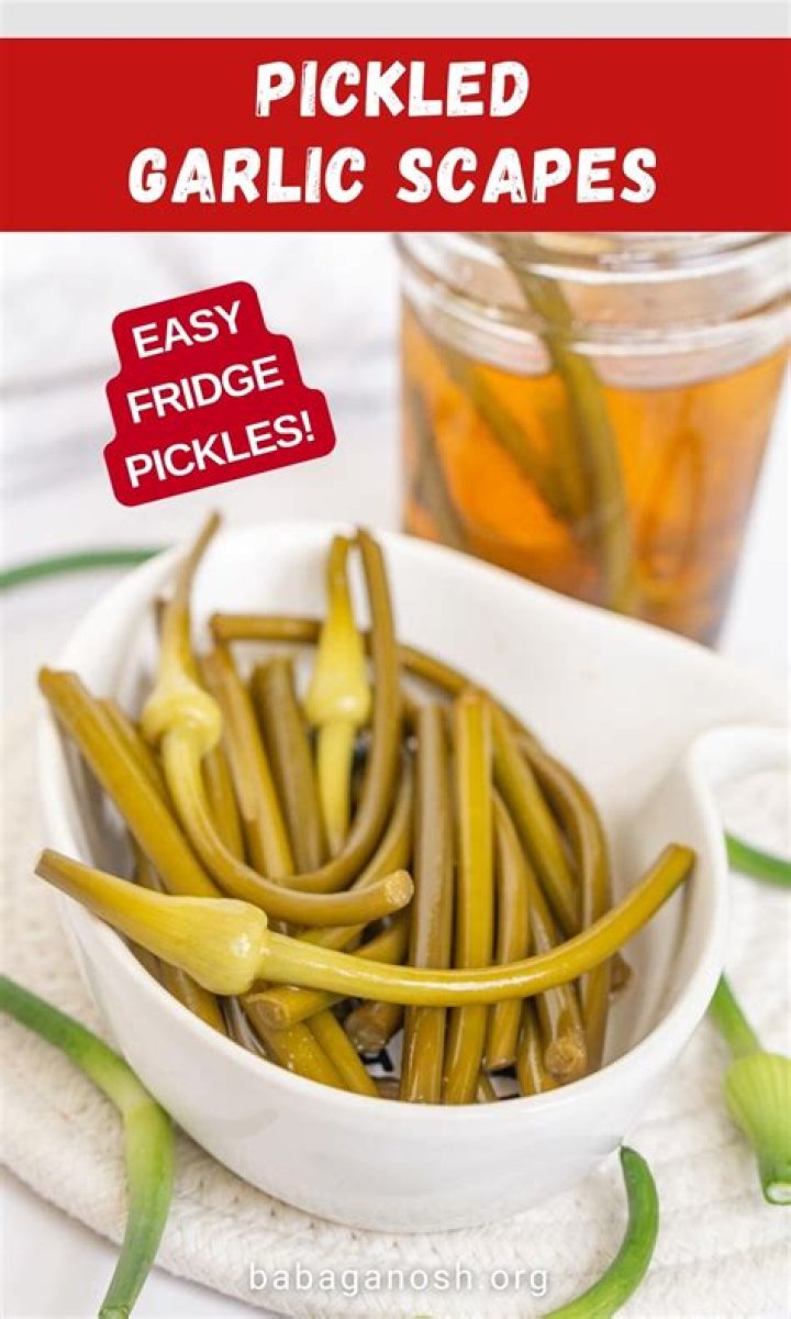 What do pickled garlic scapes taste like?