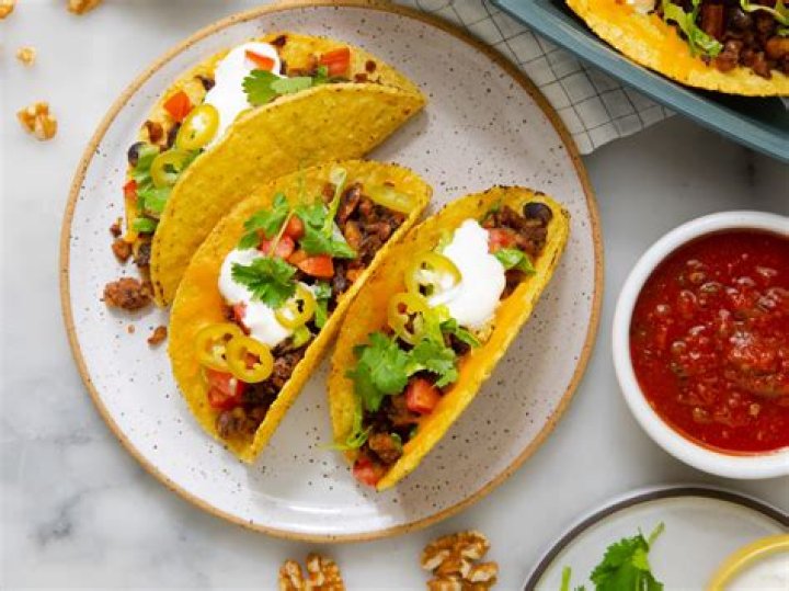 What do you eat alongside tacos with?