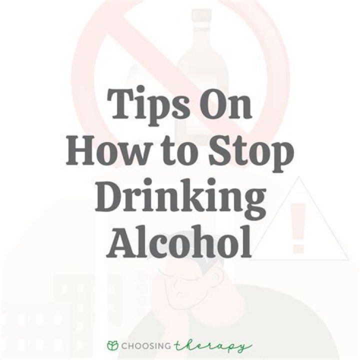 What do you say to stop drinking?