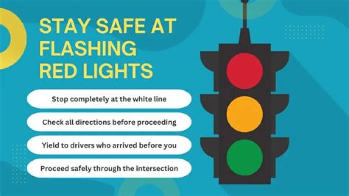 What does a flashing red light mean in PA?