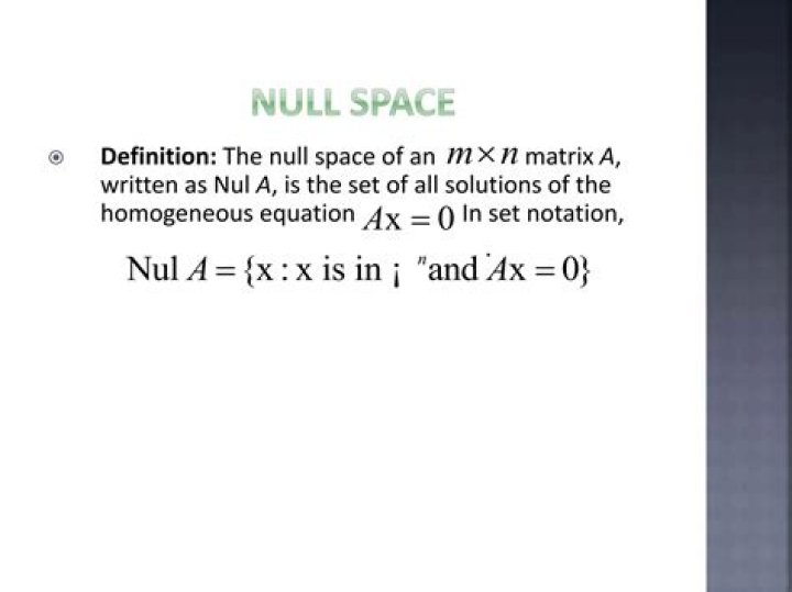 What does a nullity mean?