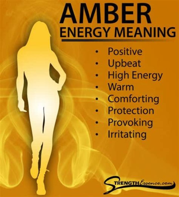 What does amber colored energy mean?