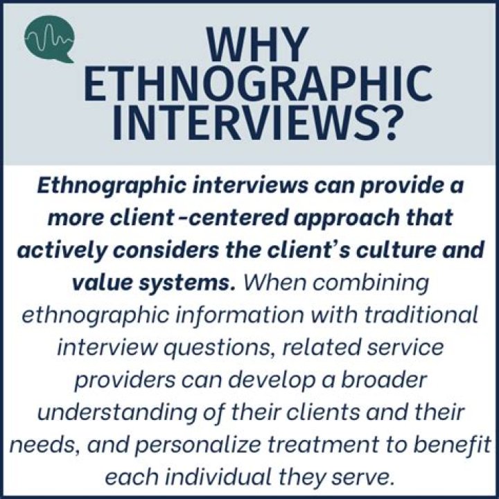 What does ethnographic interviewing involve?