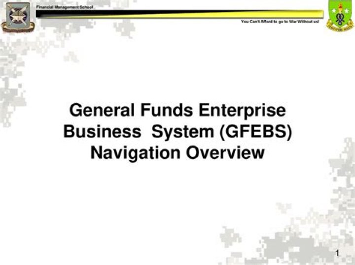 What does FMBB stand for in Gfebs?