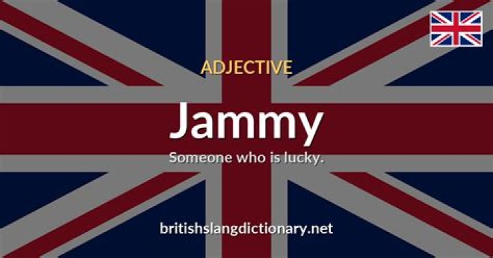 What does jammy mean in British slang?