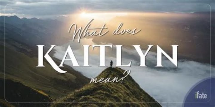 What does Kaitlyn mean in Greek?