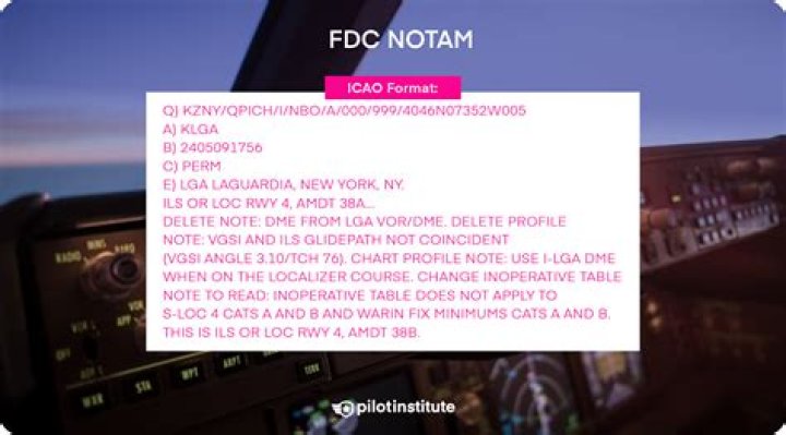 What does OTS mean on a notam?