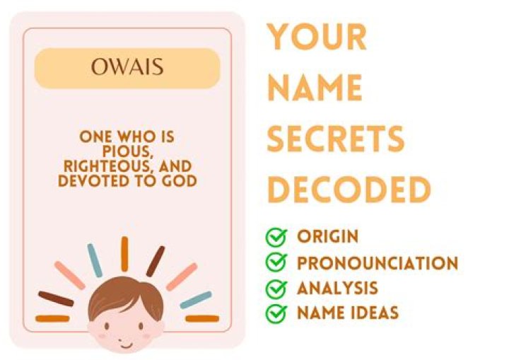 What does Owais mean?
