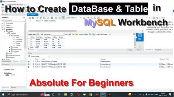 What does red diamond mean in MySQL workbench?