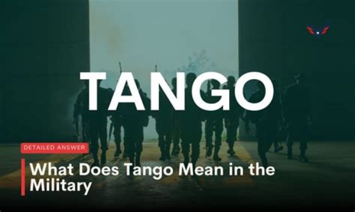 What does tango mean in military?