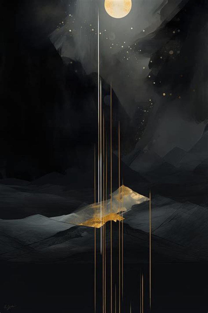 What does the Nocturne in Black and Gold depict?