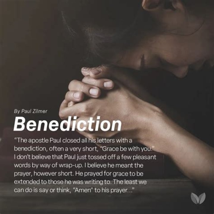 What does the word benedictions mean?