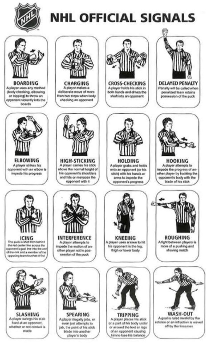 What equipment are carried by referee in hockey?