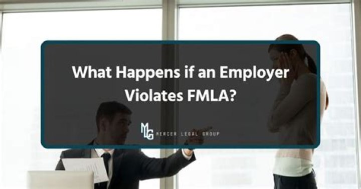 What happens when an employer violates FMLA?