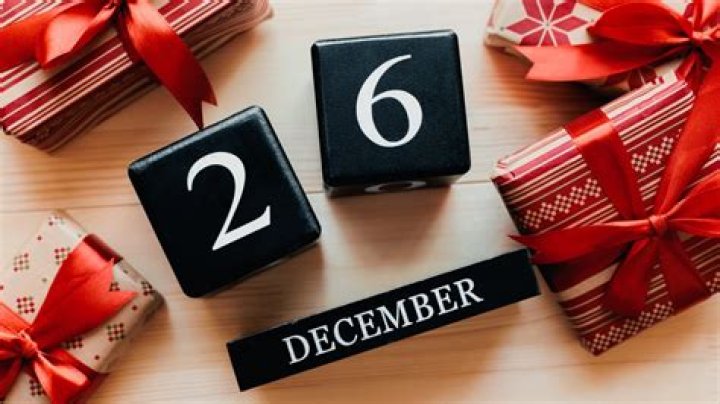 What holiday falls on December 26th?
