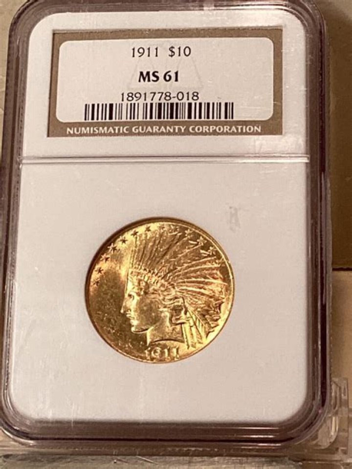 What is a 1911 $10 gold piece worth?