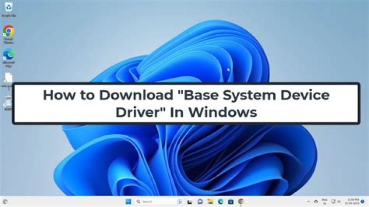 What is a base system device Windows 7?