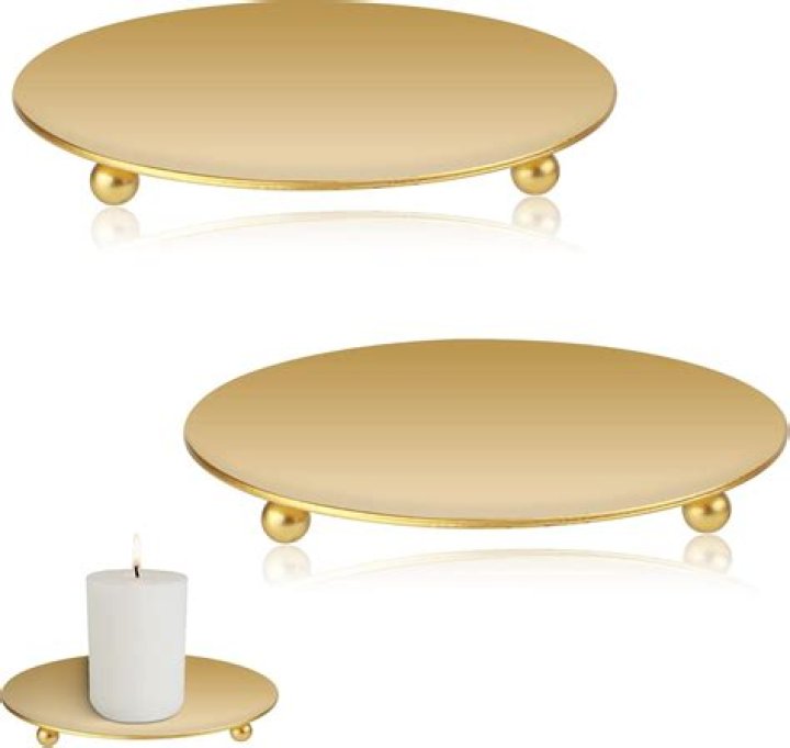 What is a candle plate called?