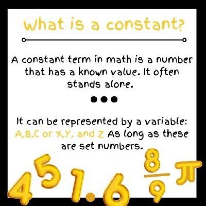 What is a constant in algebra definition?