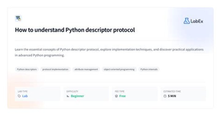 What is a descriptor in Python?
