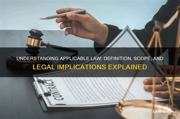 What is a generally applicable law?