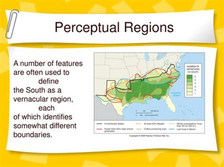 What is a perceptual region?