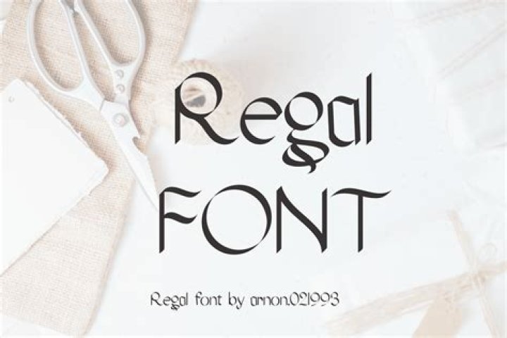 What is a regal font?