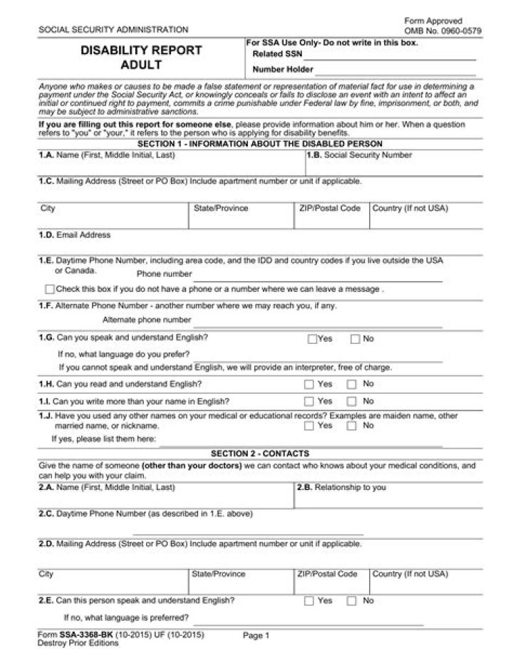 What is a SSA 3368?