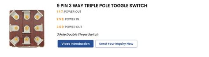 What is a triple pole double throw switch?