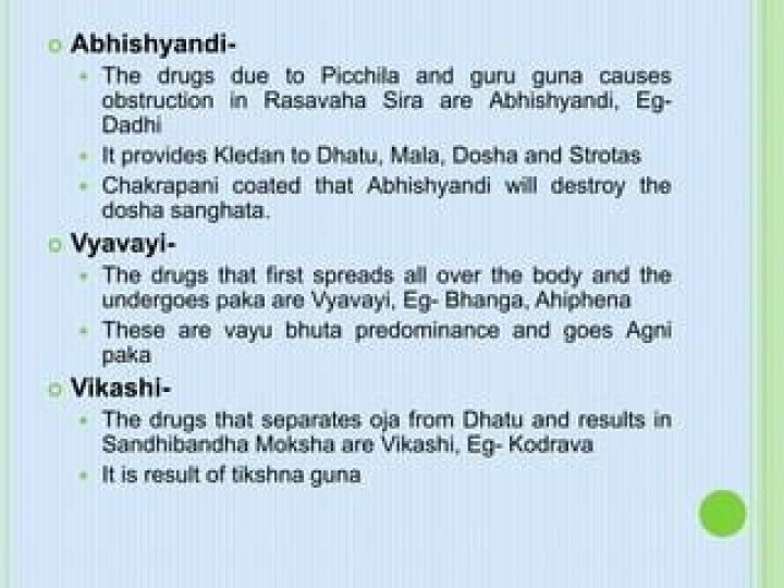What is Abhishyandi?
