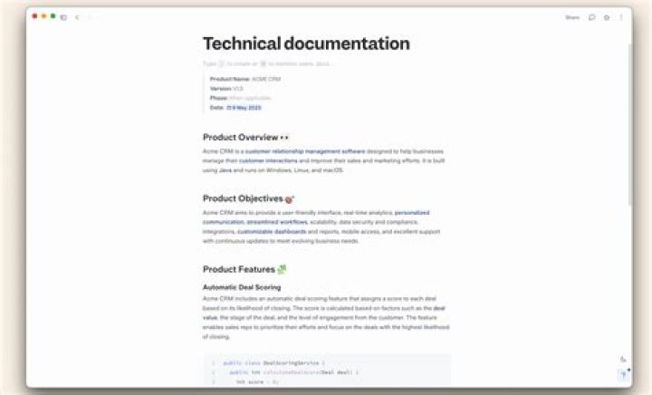 What is an example of a technical document?