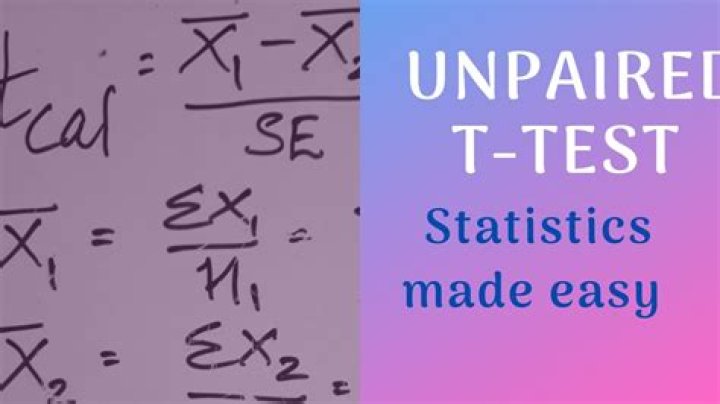 What is an unpaired t-test?