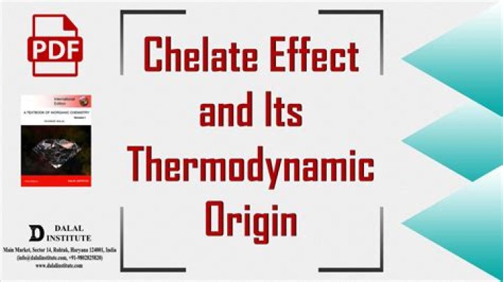 What is chelate effect give its thermodynamic origin?
