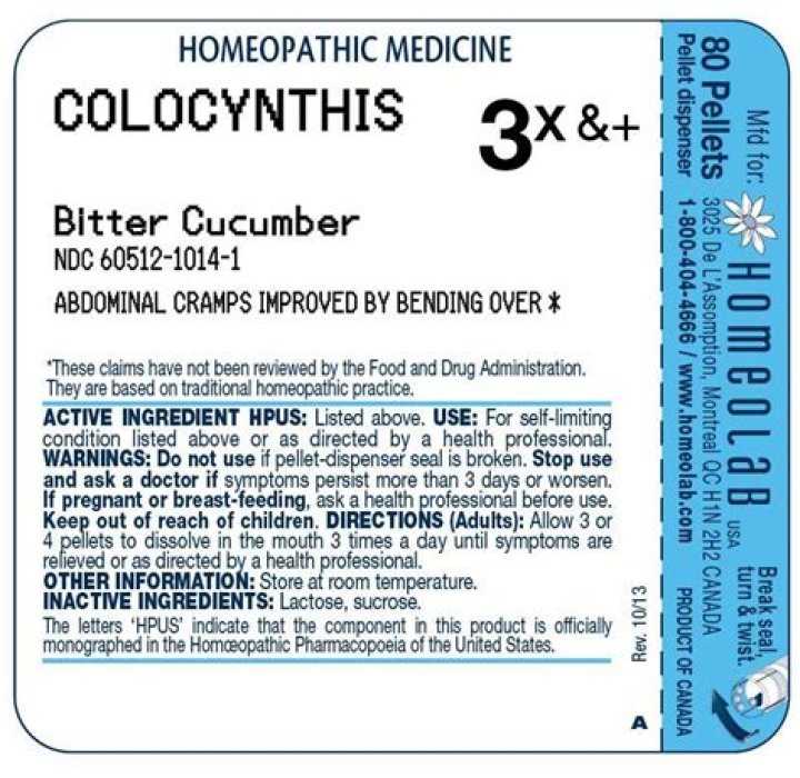 What is colocynthis used for in homeopathy?