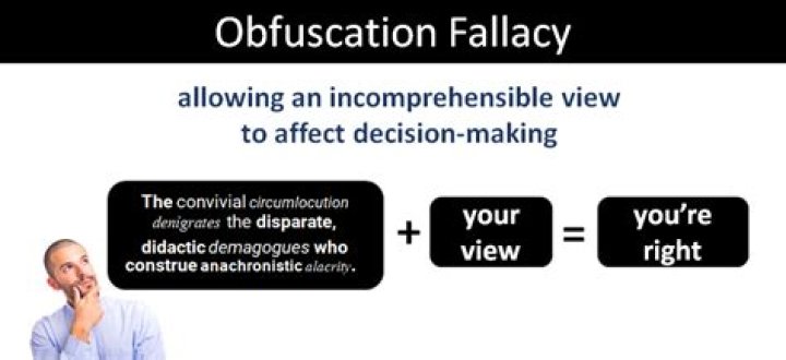What is deliberate obfuscation?