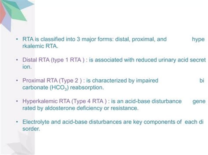 What is distal RTA?