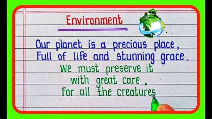 What is environmental poem?