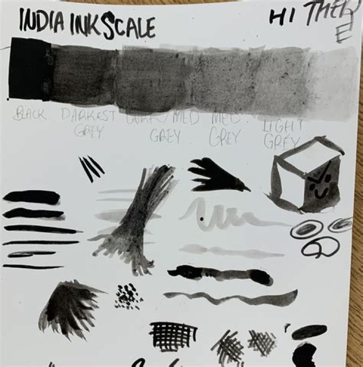 What is India ink artifact?